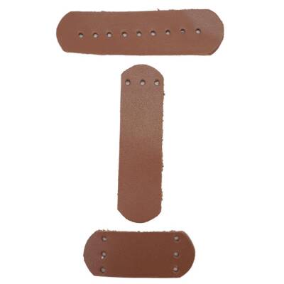 Angel Çanta Aksesuar Gerçek Deri Kilit Set Sütlü Kahve Renk - 2