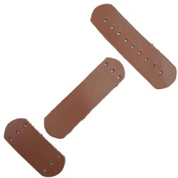 Angel Çanta Aksesuar Gerçek Deri Kilit Set Sütlü Kahve Renk - 3