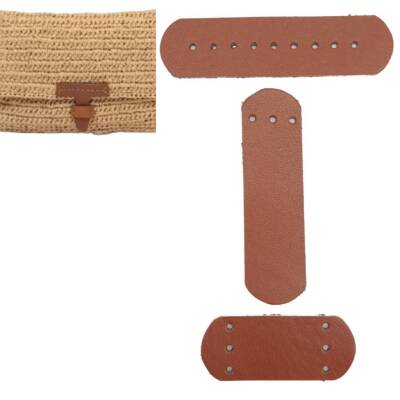 Angel Çanta Aksesuar Gerçek Deri Kilit Set Taba Renk - 1