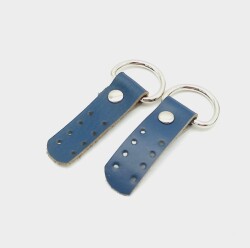 Angel Çanta Aksesuar Gerçek Deri Lacivert Sapucu (Böce) Gümüş Metalli - Angel Çanta Aksesuar