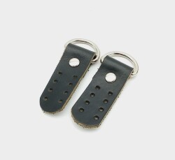 Angel Çanta Aksesuar Gerçek Deri Siyah Sapucu (Böce) Gümüş Metalli - Angel Çanta Aksesuar