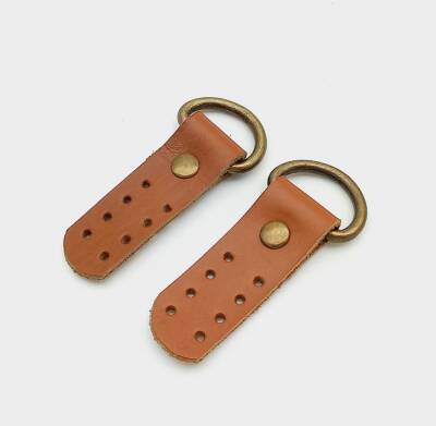 Angel Çanta Aksesuar Gerçek Deri Taba Sapucu (Böce) Antik Metalli - 1