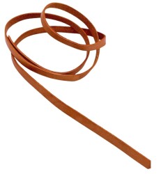 Angel Çanta Aksesuar Ham Renk Gerçek Deri 8 mm Şerit Deri İp - 2