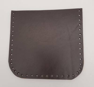 Angel Çanta Aksesuar Kahverengi Gerçek Deri 12x12 cm Oval Kenar Cep - 2