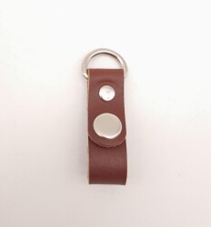 Angel Çanta Aksesuar Kızıl Kahve Gerçek Deri Çıtçıtlı Sapucu Böce Gümüş Metalli 1 Adet - Angel Çanta Aksesuar