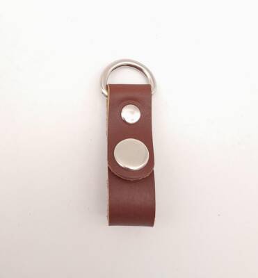 Angel Çanta Aksesuar Kızıl Kahve Gerçek Deri Çıtçıtlı Sapucu Böce Gümüş Metalli 1 Adet - 1