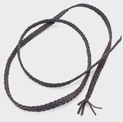 Angel Çanta Aksesuar Koyu Kahve Renk Gerçek Deri 12 Mm Şerit Örgü Deri İp - Angel Çanta Aksesuar