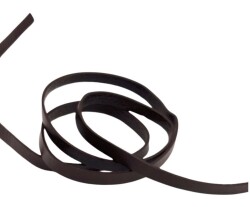 Angel Çanta Aksesuar Koyu Kahve Renk Gerçek Deri 8 mm Şerit Deri İp - 2