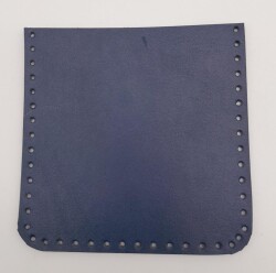 Angel Çanta Aksesuar Lacivert Gerçek Deri 12x12 cm Cep - Angel Çanta Aksesuar