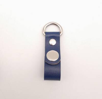 Angel Çanta Aksesuar Lacivert Gerçek Deri Çıtçıtlı Sapucu Böce Gümüş Metalli 1 Adet - 1