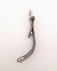 Angel Çanta Aksesuar Lacivert Gerçek Deri Çıtçıtlı Sapucu Böce Gümüş Metalli 1 Adet - 2