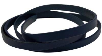 Angel Çanta Aksesuar Lacivert Renk Gerçek Deri 8 mm Şerit Deri İp - 1