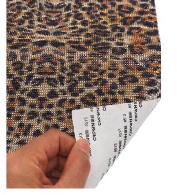 Angel Çanta Aksesuar Leopar Desenli Taşlı 40x24 cm Kendiliğinden Yapışkanlı Plaka Sticker - 1