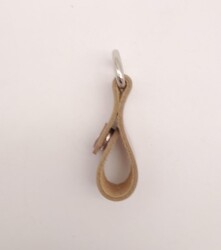 Angel Çanta Aksesuar Lila Gerçek Deri Çıtçıtlı Sapucu Böce Gümüş Metalli 1 Adet - 2