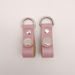 Angel Çanta Aksesuar Lila Gerçek Deri Çıtçıtlı Sapucu Böce Gümüş Metalli - Angel Çanta Aksesuar