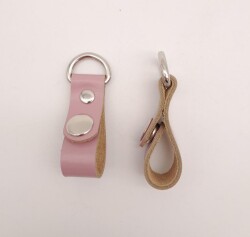 Angel Çanta Aksesuar Lila Gerçek Deri Çıtçıtlı Sapucu Böce Gümüş Metalli - 2