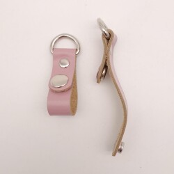 Angel Çanta Aksesuar Lila Gerçek Deri Çıtçıtlı Sapucu Böce Gümüş Metalli - 3