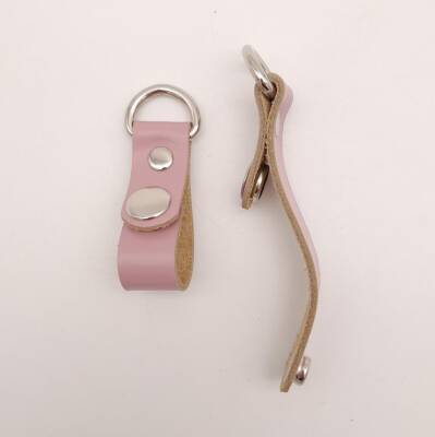 Angel Çanta Aksesuar Lila Gerçek Deri Çıtçıtlı Sapucu Böce Gümüş Metalli - 3