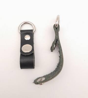 Angel Çanta Aksesuar Siyah Gerçek Deri Çıtçıtlı Sapucu Böce Gümüş Metalli - 2