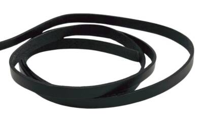 Angel Çanta Aksesuar Siyah Renk Gerçek Deri 8 mm Şerit Deri İp - 1