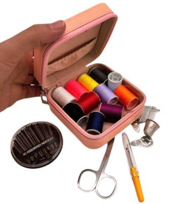 Angel Çanta Aksesuar Somon Renk Dikiş Kutusu - 1