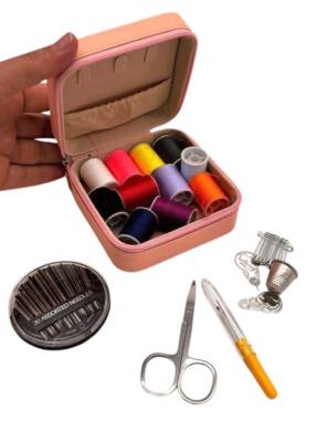 Angel Çanta Aksesuar Somon Renk Dikiş Kutusu - 2