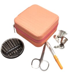 Angel Çanta Aksesuar Somon Renk Dikiş Kutusu - 3