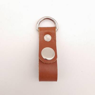 Angel Çanta Aksesuar Taba Gerçek Deri Çıtçıtlı Sapucu Böce Gümüş Metalli 1 Adet - 1