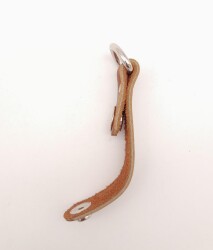 Angel Çanta Aksesuar Taba Gerçek Deri Çıtçıtlı Sapucu Böce Gümüş Metalli 1 Adet - 2