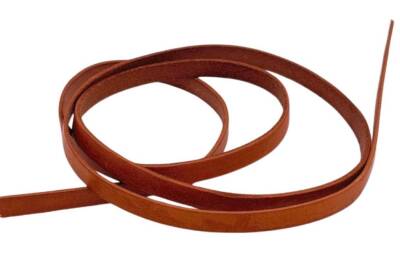 Angel Çanta Aksesuar Taba Renk Gerçek Deri 8 mm Şerit Deri İp - 1