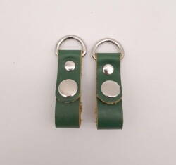 Angel Çanta Aksesuar Yeşil Gerçek Deri Çıtçıtlı Sapucu Böce Gümüş Metalli - Angel Çanta Aksesuar