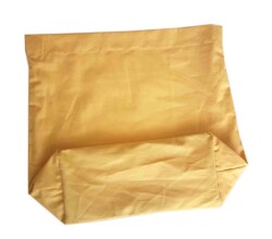 Angel Çanta Aksesuar Örgü Çantaya Hazır Astar Tabanlı 22X12Cm Hardal Sarı - Angel Çanta Aksesuar