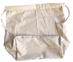 Angel Çanta Aksesuar Örgü Çantaya Hazır Astar Tabanlı Büzgülü 22X12Cm Bej - Angel Çanta Aksesuar