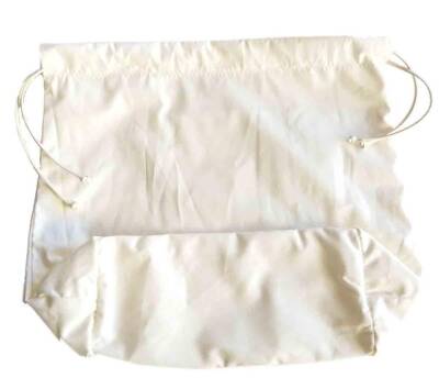 Angel Çanta Aksesuar Örgü Çantaya Hazır Astar Tabanlı Büzgülü 22X12Cm Krem - 1