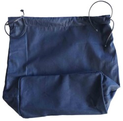 Angel Çanta Aksesuar Örgü Çantaya Hazır Astar Tabanlı Büzgülü 22X12Cm Lacivert - Angel Çanta Aksesuar