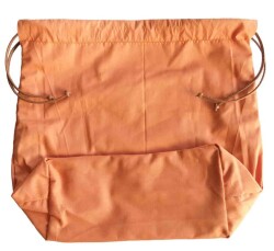 Angel Çanta Aksesuar Örgü Çantaya Hazır Astar Tabanlı Büzgülü 22X12Cm Taba - Angel Çanta Aksesuar