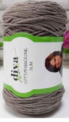 Angel Çanta Aksesuar Açık Vizon Rengi Diva İnce Pamuk Makrome - Angel Çanta Aksesuar