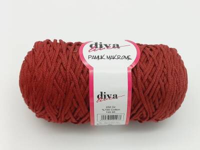 Angel Çanta Aksesuar Diva Pamuk Makrome Açık Bordo (Kalın) - 1