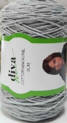 Angel Çanta Aksesuar Diva Pamuk Makrome Açık Gri (İnce) - Angel Çanta Aksesuar