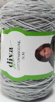 Angel Çanta Aksesuar Diva Pamuk Makrome Açık Gri (İnce) - 1