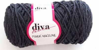 Angel Çanta Aksesuar Diva Pamuk Makrome Antrasit (Kalın) - 1