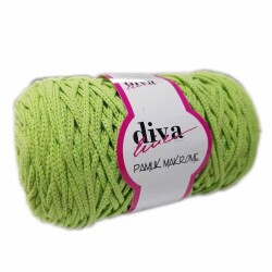 Angel Çanta Aksesuar Diva Pamuk Makrome Fıstık Yeşili Kalın No:81 - Angel Çanta Aksesuar