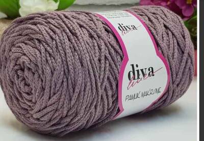 Angel Çanta Aksesuar Diva Pamuk Makrome Gül Kurusu (Kalın) - 1