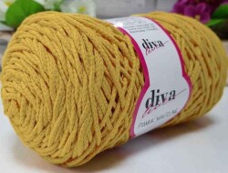 Angel Çanta Aksesuar Diva Pamuk Makrome Hardal Sarı (Kalın) - Angel Çanta Aksesuar