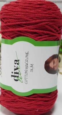 Angel Çanta Aksesuar Diva Pamuk Makrome Kırmızı (İnce) - 1