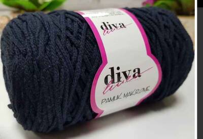 Angel Çanta Aksesuar Diva Pamuk Makrome Lacivert (Kalın) - 1