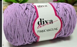 Angel Çanta Aksesuar Diva Pamuk Makrome Lila (Kalın) - Angel Çanta Aksesuar