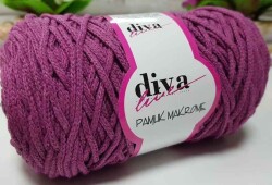 Angel Çanta Aksesuar Diva Pamuk Makrome Mürdüm (Kalın) - Angel Çanta Aksesuar