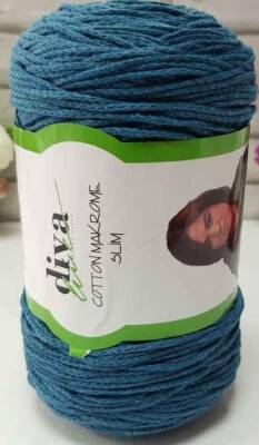 Angel Çanta Aksesuar Diva Pamuk Makrome Petrol Renk (İnce) - 1