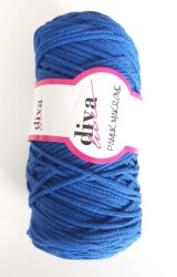 Angel Çanta Aksesuar Diva Pamuk Makrome Saks Mavi (Kalın) No:77 - Angel Çanta Aksesuar